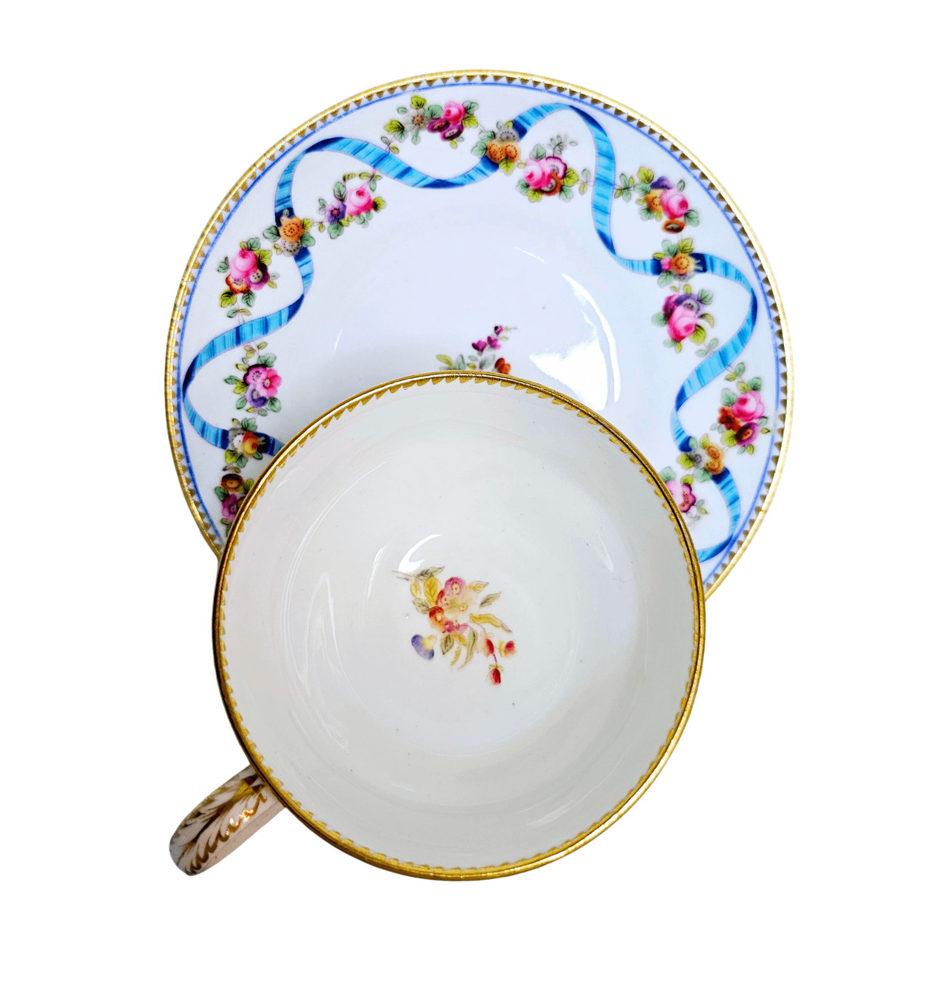Tazza duo Coalport 1891 - immagine 2